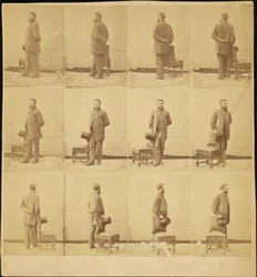 Adrien Tournachon (1825-1903), Autoportrait, images multiples
